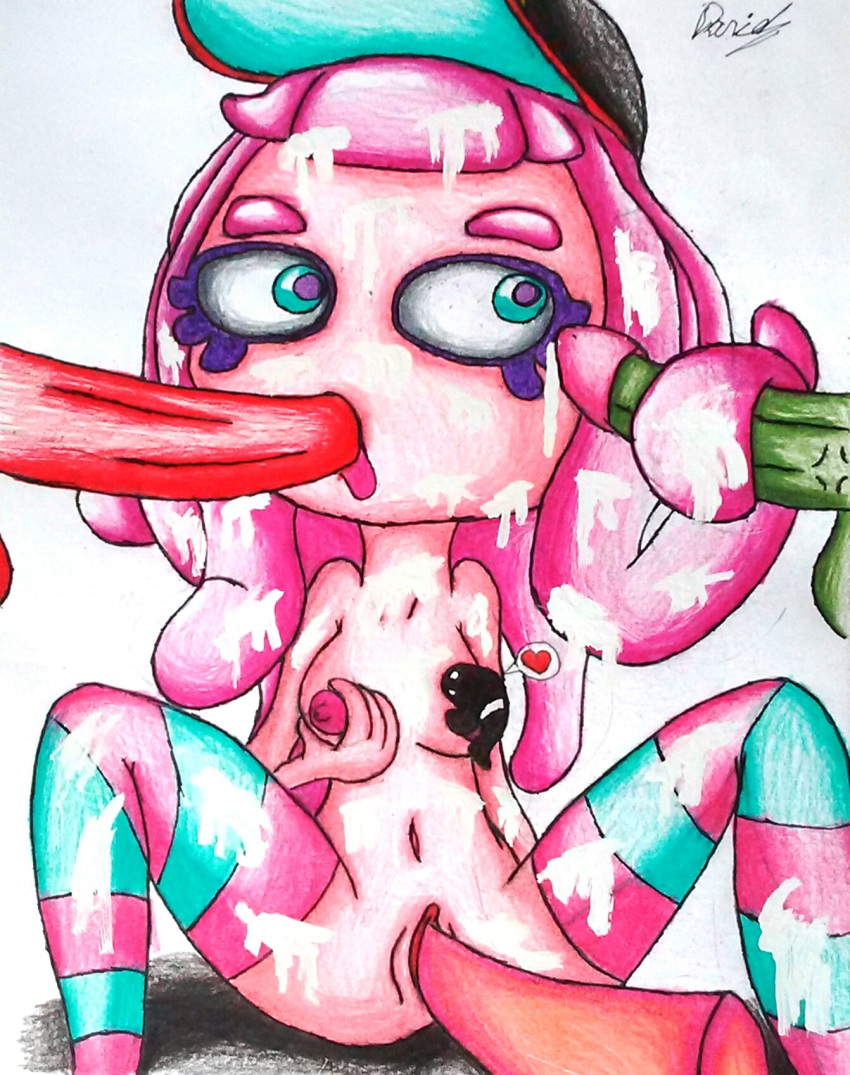 1girls anemone cum harmony_(splatoon) nintendo orgy penis sanchezesb splatband splatbands splatoon splatoon_2 the_chirpy_chips ugly ugly_female ugly_woman