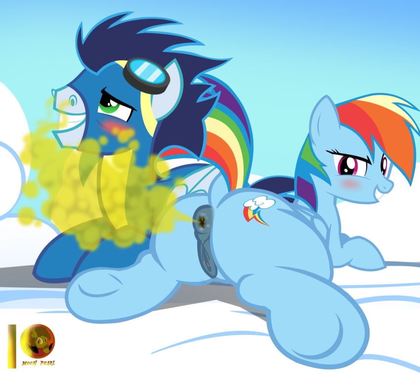 duo fart fart_cloud fart_fetish farting_on_face female feral friendship_is_magic hi_res male male/female moon_pearl my_little_pony patreon patreon_logo rainbow_dash_(mlp) soarin_(mlp) succubi_samus unwiped_ass wonderbolts_(mlp)