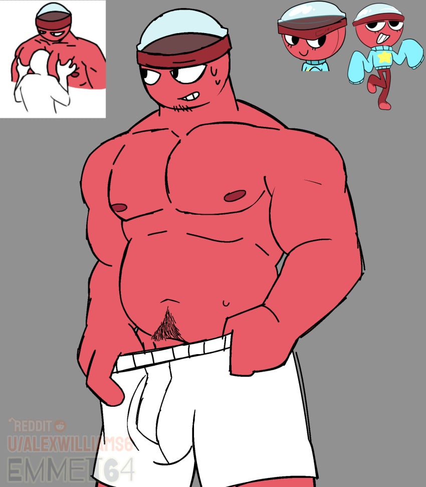 1boy 2025 aroused_smile awkward_smile bara bara_tiddies bara_tits barazoku beefy belly_button big_belly boner boner_under_clothes boxers boxers_(clothing) buff bulge bulge_through_clothing chubby chubby_male color colored colored_sketch dad_bod dandy's_world doodle emmet64 flaccid flaccid_penis flat_colors genderswap_(ftm) gigi_(dandy's_world) half-erect holding_underwear ibispaintx male male_focus male_only male_tits man_boobs moobs musclegut muscular muscular_chest muscular_male navel nipples no_ai no_shading not_ai_generated object_head pecs pectorals pubic_hair red_skin reference_image roblox roblox_game rule63 rule_63 self_upload slightly_chubby slightly_chubby_male solo solo_male stubble sweatdrop underwear underwear_down underwear_pull white_underwear