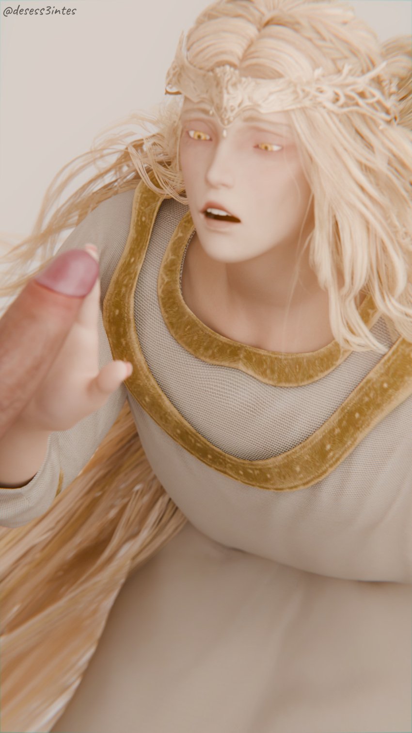 2boys 3d blender blonde_hair clothed desess3intes elden_ring femboy fromsoftware gay long_hair male miquella miquella_the_kind penis surprised tagme touching_penis twink yaoi yellow_eyes