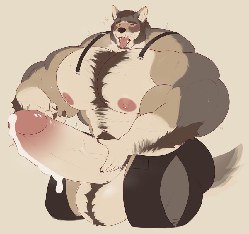 5_fingers amber_eyes anthro areola ass ball_tuft balls barazoku beard biceps big_balls big_butt big_muscles big_pecs big_penis biped black_bottomwear black_claws black_clothing black_finger_claws black_nose black_pants blush blush_lines bodily_fluids body_hair bottomwear brown_beard brown_body brown_eyebrows brown_facial_hair brown_fur brown_hair brown_pawpads canid canine canis chest_hair claws clothed clothed_anthro clothed_male clothing countershade_face countershade_fur countershade_torso countershading coyote cum deltoids digital_drawing_(artwork) digital_media_(artwork) echo_(series) echo_project ejaculation erection eyebrows facial_hair finger_claws fingerpads fingers flat_colors foreskin fur genital_fluids genitals glans hair hand_on_own_penis hand_on_penis heart_pupils heart_symbol hi_res huge_balls huge_cock huge_muscles huge_pecs humanoid_genitalia humanoid_hands humanoid_penis hyper hyper_genitalia hyper_muscles hyper_penis lactating looking_at_genitalia looking_at_own_penis looking_at_penis looking_at_self male male_anthro male_lactation mammal manly monotone_background motion_lines mouth_scar multicolored_body multicolored_fur muscular muscular_anthro muscular_male navel nipples notched_ear pants pawpads pecs penis pink_areola pink_glans pink_nipples pink_tongue portrait retracted_foreskin sideburns simple_background solo standing suspenders sweat tail tan_body tan_countershading tan_fur tan_inner_ear teeth the_smoke_room theor thick_penis three-quarter_portrait three-quarter_view throbbing throbbing_penis tongue tongue_out topless topless_anthro topless_male torn_bottomwear torn_clothing torn_pants trapezius triceps tuft uncircumcised vein veiny_penis whiskers william_adler