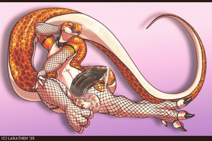 anthro armwear balls big_balls big_penis biped claws clothing countershade_tail countershading dinosaur fishnet_armwear fishnet_clothing fishnet_legwear genitals glans half-erect hi_res huge_balls huge_cock humanoid_genitalia humanoid_penis larathen larathen_(character) legwear letterbox male penis prehistoric_species reptile scalie solo tail theropod tongue tongue_out tyrannosaurid tyrannosauroid tyrannosaurus tyrannosaurus_rex vein veiny_penis