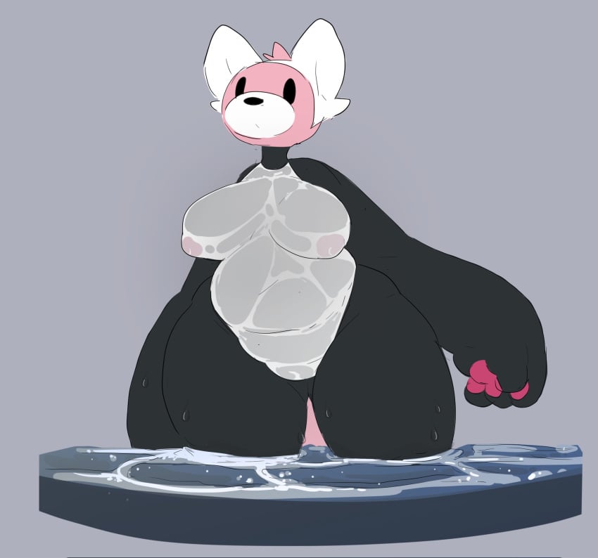 anthro bewear breasts female leotard nintendo onetiredbear pokémon_(species) pokemon thick_thighs video_games wet_clothes wide_hips