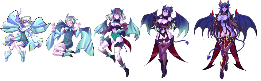 ass_expansion brainwashing breast_expansion corruption female gender_transformation identity_death keygii large_ass large_breasts mtf_transformation purple_skin succubus thick_thighs transformation transformation_sequence wide_hips