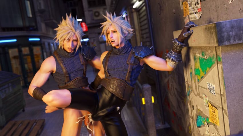 2boys blonde_hair cloud_strife final_fantasy final_fantasy_vii gay gay_sex semen white_skin