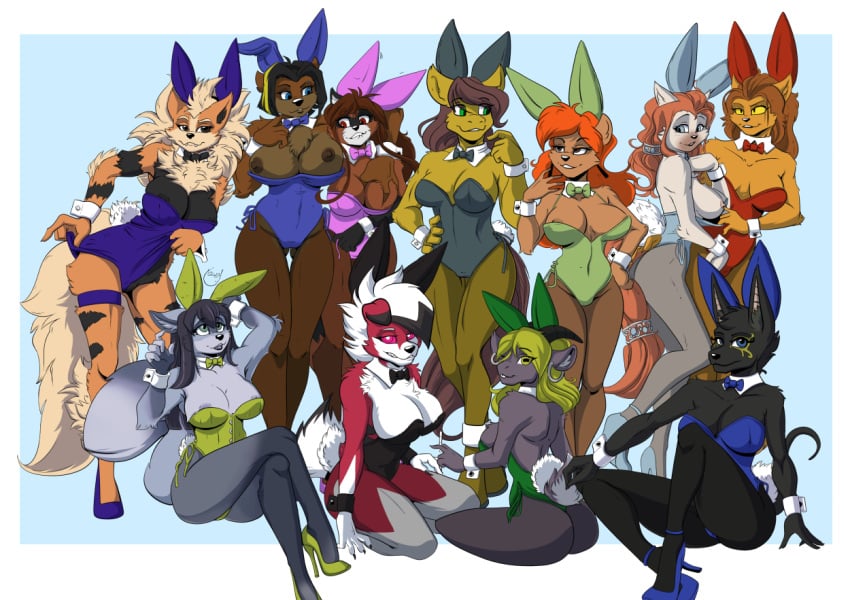 2020 5_fingers ailurid alien anthro anthrofied anubian_jackal arcanine arm_around_shoulders ass barely_visible_genitalia barely_visible_pussy bear big_tail biped black_body black_claws black_clothing black_eyebrows black_fur black_hair black_nipples black_nose black_tail blonde_highlights blue_background blue_clothing blue_eyes border bovid bow_(feature) bow_in_front bow_tie breast_grab breast_squeeze breasts brown_bear brown_body brown_eyes brown_fur brown_hair brown_nipples brown_tail buckteeth bunny_costume caitian canid canine canis caprine chest_tuft cigarette claws clothed clothing corset costume crossed_legs digital_media_(artwork) domestic_cat ear_piercing ear_ring equid equine exposed_breasts eyebrow_piercing eyebrow_through_hair eyebrows eyelashes facial_piercing fake_ears fake_rabbit_ears fangs felid feline felis female female/female finger_claws fingerless_(marking) fingers floppy_ears fluffy fluffy_tail footwear fur generation_1_pokemon generation_7_pokemon genitals goat green_clothing green_eyes grey_body grey_clothing grey_fur grey_hair grey_tail group hand_on_breast high_heels highlights_(coloring) holly_(lammynatrix) horizontal_pupils horse inner_ear_fluff jackal julie_bruin kaydee_ackland kneeling leaning leaning_forward legwear leotard lingerie long_hair long_tail looking_at_viewer lycanroc m&#039;ress maibe mammal midnight_lycanroc multicolored_body multicolored_fur multicolored_hair multicolored_tail nintendo nipple_slip nipples orange_body orange_fur orange_hair outside_border piercing pokemon pokemon_(species) pokemorph pupils purple_clothing purple_eyes pussy red_body red_clothing red_eyes red_fur red_panda ring_piercing shoes short_hair simple_background sitting smile smirk squeezing standing star_trek star_trek_the_animated_series tail tan_body tan_eyebrows tan_fur tan_hair tan_tail teeth tights tiny_toon_adventures topwear translucent translucent_hair trish_kusanagi tuft two_tone_hair two_tone_tail ursine warner_brothers white_body white_border white_eyebrows white_fur white_hair white_tail wolf yawg yellow_eyes