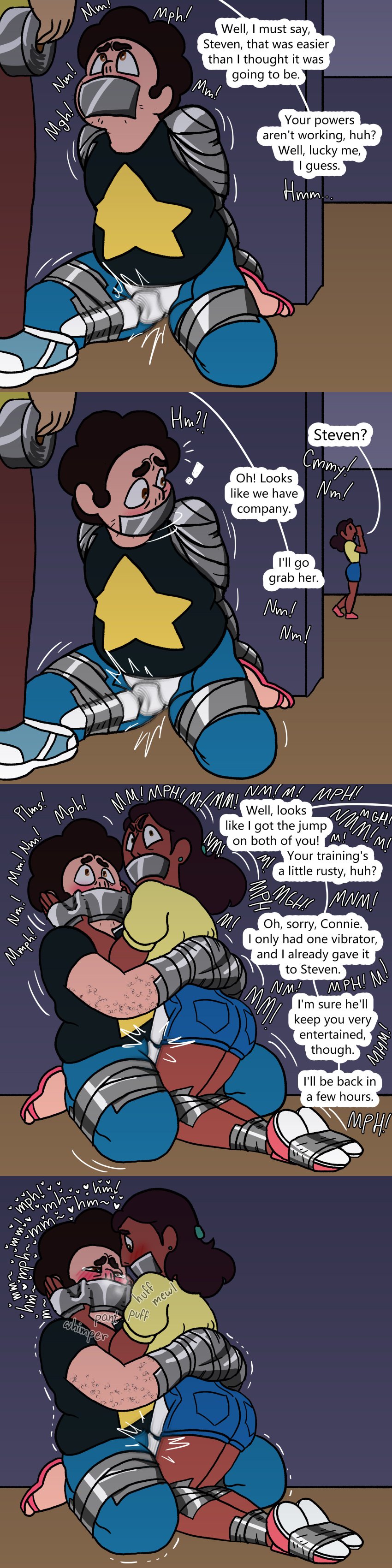 anonymous_character blush blush blushing_male bondage boy_pussy connie_maheswaran couple couple_bondage forced_orgasm gagged group_bondage male_pussy mario4513228 orgasm orgasm_torture steven_quartz_universe steven_universe steven_universe_future struggling tape_bondage taped_hands taped_mouth tears tears_of_pleasure text text_bubble transgender_male trembling trembling_for_pleasure vibrator vibrator_on_pussy