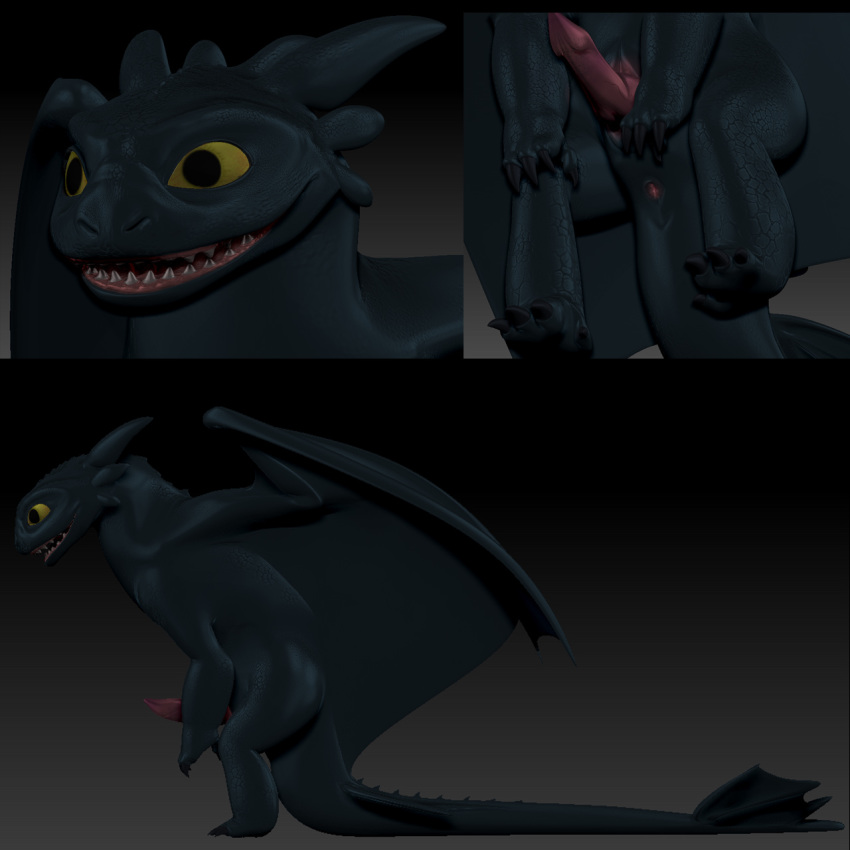 athus dragon dreamworks feral how_to_train_your_dragon male_only paramount_pictures tagme toothless