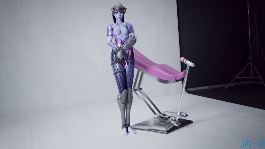 3d bondage overwatch scared sus-3d tagme widowmaker