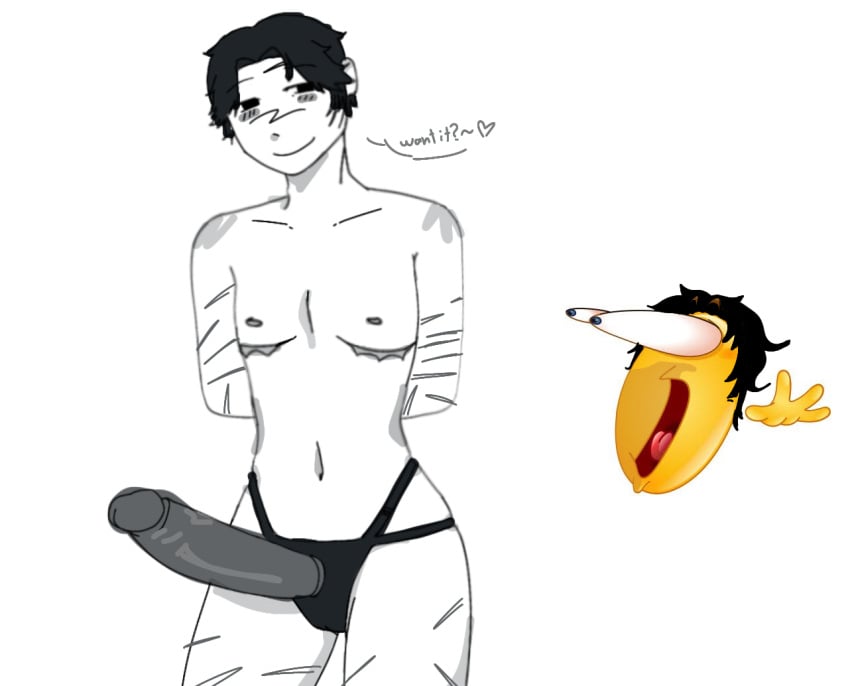 2boys cuntboy dildo emo freaky freakystuff gay kibo_dokan lazily_drawn meme reaction_image roblox roblox_game satire scars self_harm_scars self_upload senzai_(the_mimic) senzai_uchiumi strap-on tagme the_mimic twink