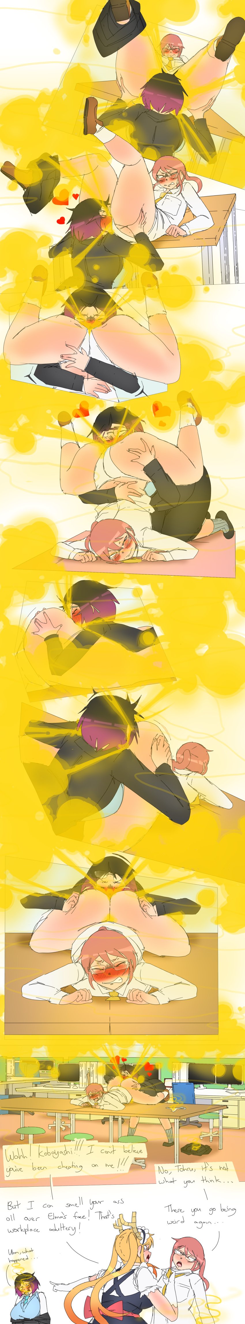2girls 3girls annoyed arms_wrapped_around_partner ass_focus ass_grab big_ass blush blushing bottomless eager elma_(dragon_maid) enjoying_farting enjoying_farts face_down_ass_up face_in_ass fart fart_cloud fart_everywhere fart_fetish fart_sniffing farting_in_face farting_in_mouth female female_only female_pervert huge_ass hugging jealous kobayashi kobayashi-san_chi_no_maidragon laying_down lazei lingering_stench looking_pleasured no_panties panties pants_down spreading spreading_ass spreading_cheeks stench_lines white_panties yuri