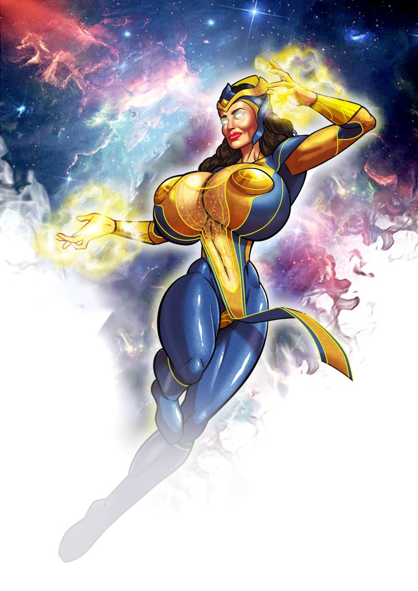 1girls ajak_(marvel) alternate_version_available areola areolae big_breasts bimbo blonde_hair brown_hair busty dargoden eternals_(2021) eternals_(marvel_extraterrestrial_race) genderswap glowing_eyes hips hourglass_figure huge_breasts humanoid large_breasts legs long_hair marvel marvel_cinematic_universe marvel_comics salma_hayek superhero superheroine thick thick_legs thick_thighs thighs voluptuous wide_hips