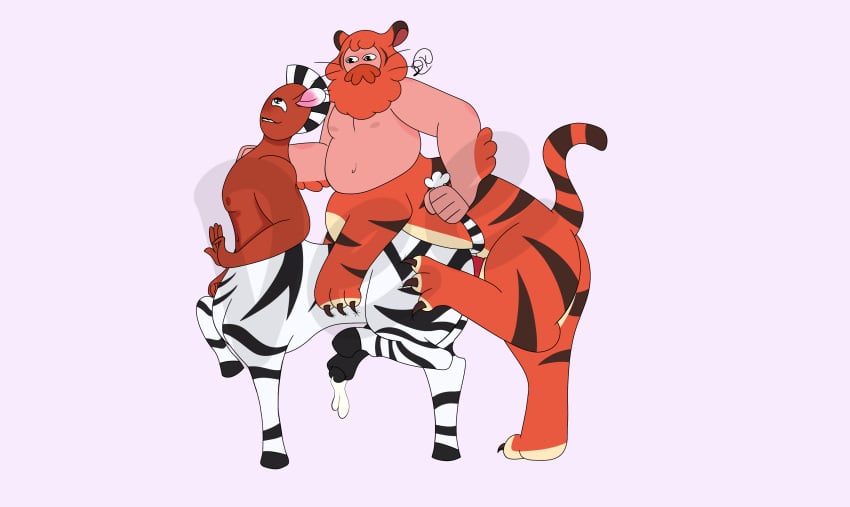 animal_genitalia animal_penis bodily_fluids cartoons centaur centaurworld cum fluids gay gay_sex mounting netflix splendib taur tiger tiger_taur tv tv_show yaoi zebra zebra_taur zulius zulius_x_splendib