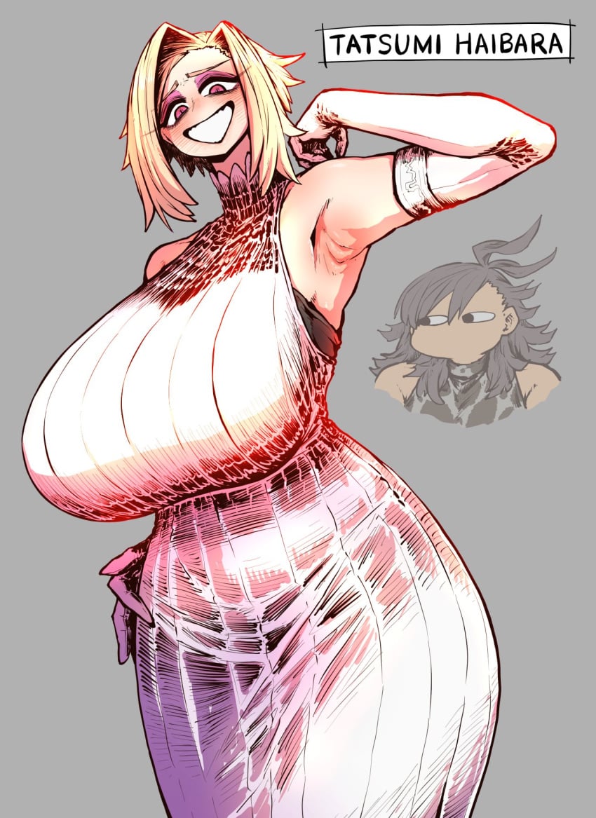 big_ass big_breasts blonde_female blonde_hair blonde_hair_female breasts brown_hair brown_hair_female dress haibara_enako haibara_tatsumi light-skinned_female light_skin long_hair mature mature_female mature_woman milf mother_and_daughter older_female short_hair tall_female tall_girl tall_woman tan_body tanned_female tanned_skin white_dress younger_female zyugoya