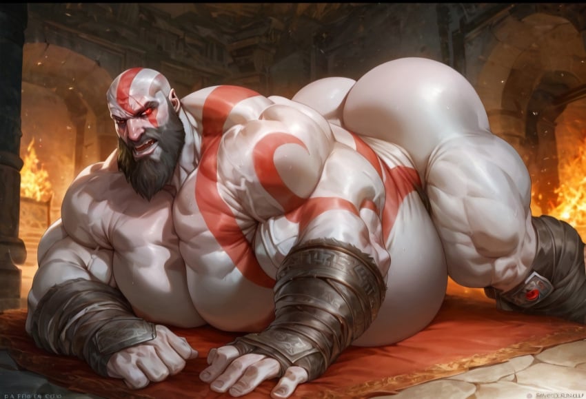 ai_generated almost_naked almost_nude bald bald_man bara beard big_ass big_butt big_pecs boots dat_ass dat_butt dumptruck_ass dumptruck_butt facial_hair fat_ass fat_butt gay gloves_and_boots_only god_of_war handwraps huge_ass huge_butt kratos large_ass large_breasts large_butt large_pectorals larger_male looking_at_viewer male_boobs male_breasts male_focus male_only male_pregnancy male_tits man_boobs manboobs masculine masculine_male massive_ass massive_butt moobs mpreg muscular muscular_male pecs pectorals pregnant_male red_markings rokuworshiper solo_male thick thick_ass thick_butt thick_thighs white_skin