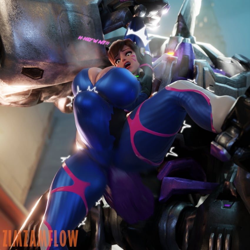 1female 1girls 3d 3d_(artwork) big_breasts big_cock big_penis blizzard_entertainment breasts charger_(overwatch) cleavage cock d.va female female_focus female_only from_behind_position huge_breasts huge_cock large_breasts large_cock large_penis large_tits massive_cock massive_penis overwatch overwatch_2 penis rape robot robot_on_human robot_penis sex sex_through_clothing standing_sex stomach_bulge surprised tagme text thick_thighs thighs throbbing_penis through_clothes through_clothing vagina vaginal_penetration vaginal_sex zimzamflow