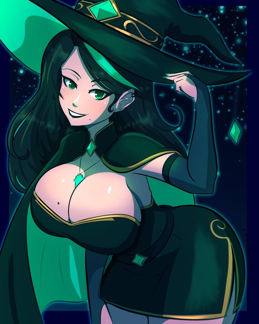 breasts female female_only hat looking_at_viewer oc original original_character solo xendrawsthings