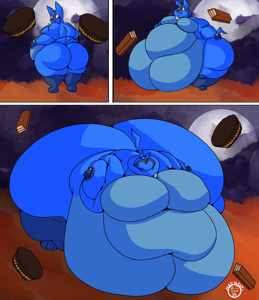 bbw big_ass big_breasts breasts bubble_butt cleavage female furry huge_ass huge_breasts lucario mad_n_evil morbidly_obese overweight pokemon pokemon_(species) thick_thighs weight_gain wide_hips