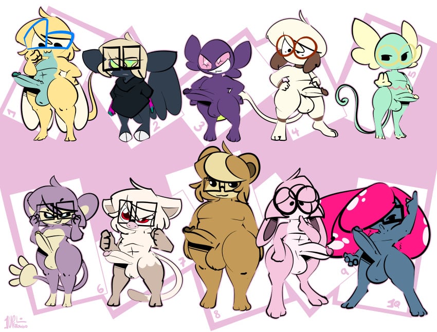1upgobbo abs absurd_res aipom anthro big_penis clothing dot_eyes dunsparce feet generation_1_pokemon generation_2_pokemon generation_3_pokemon generation_9_pokemon genitals glass grafaiai group hi_res jaino_(1upgobbo) jayce_(1upgobbo) kecleon male mankey nintendo nude penis penis_size_difference pokemon pokemon_(species) sableye simple_eyes size_difference smeargle smile tail thick_thighs ursaring vileplume wigglytuff wings