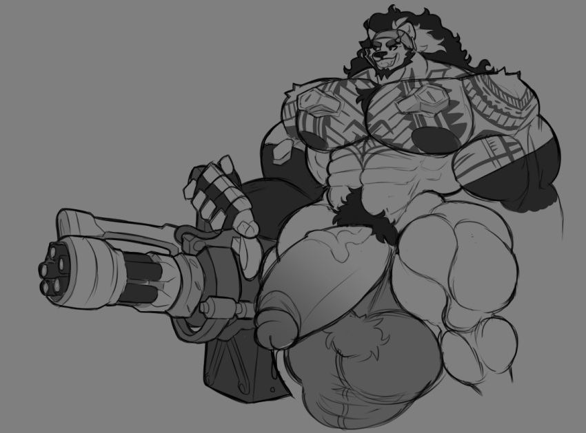 Mauga (Overwatch) Rule 34 Image