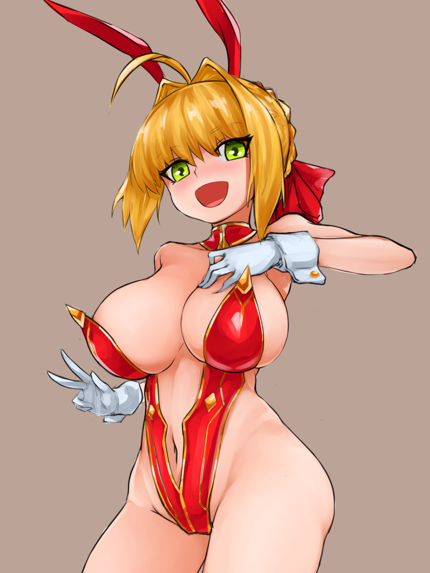 absurd_res bunnysuit fate/extra fate_(series) highres nero_claudius_(fate) steamingtofu