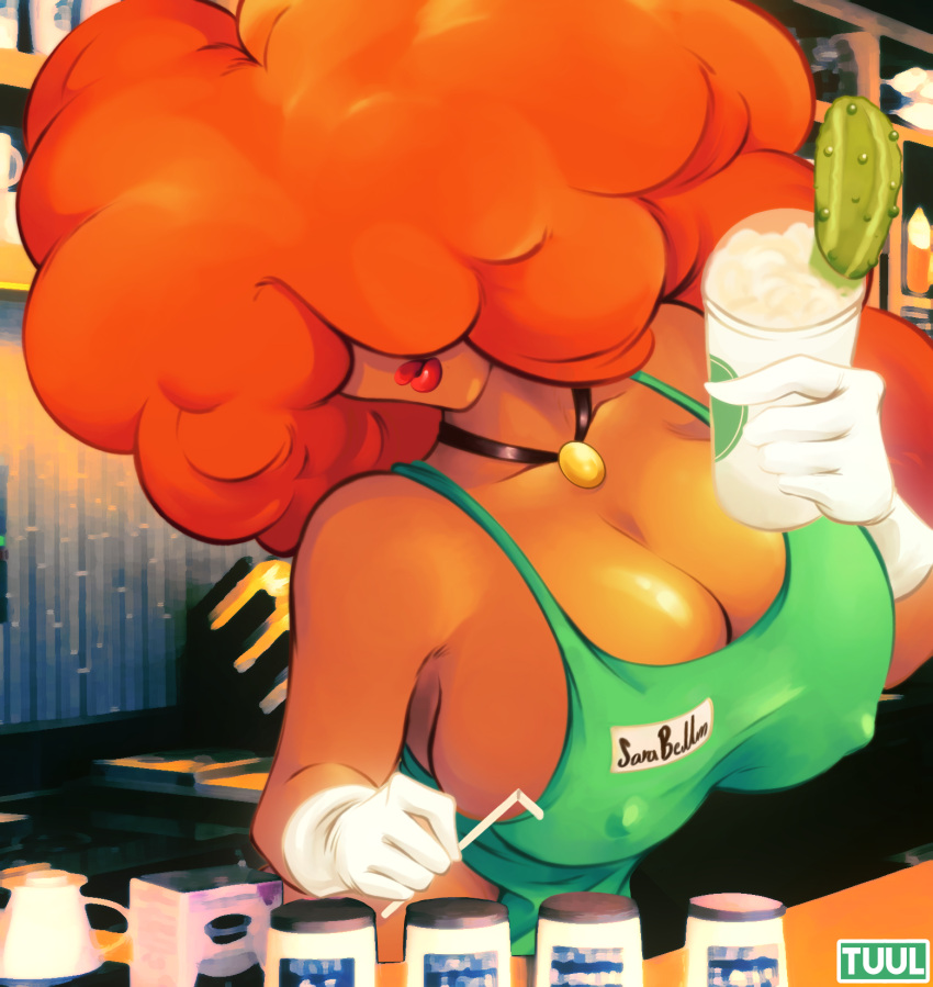 big_breasts iced_latte_with_breast_milk juggertuul meme milf orange_hair powerpuff_girls red_hair sara_bellum starbucks thick tuul