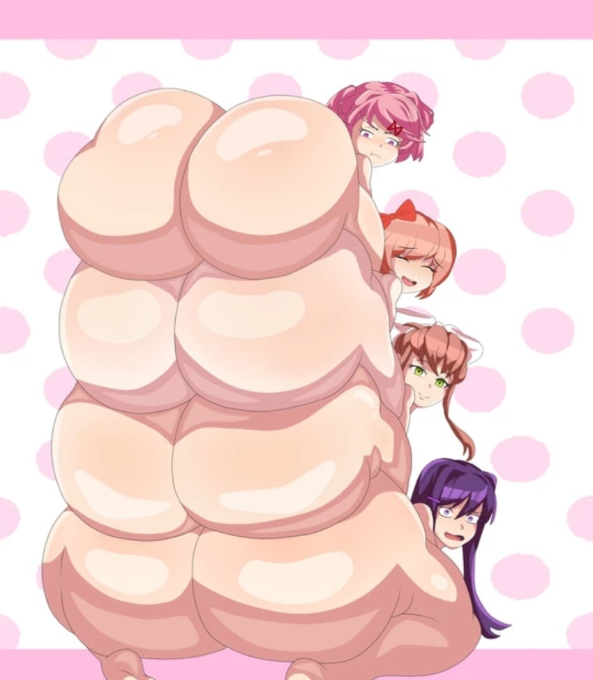 4girls artist_request ass ass_focus ass_tower big_ass big_butt bubble_butt dat_ass doki_doki_literature_club dumptruck_ass enormous_ass fat_ass female female_only gigantic_ass huge_ass hyper_ass monika_(doki_doki_literature_club) multiple_girls natsuki_(doki_doki_literature_club) plump plump_ass round_ass sayori_(doki_doki_literature_club) stacked tagme_(artist) thick thick_ass thick_thighs thighs tower tower_human voluptuous voluptuous_female wide_hips yuri_(doki_doki_literature_club)