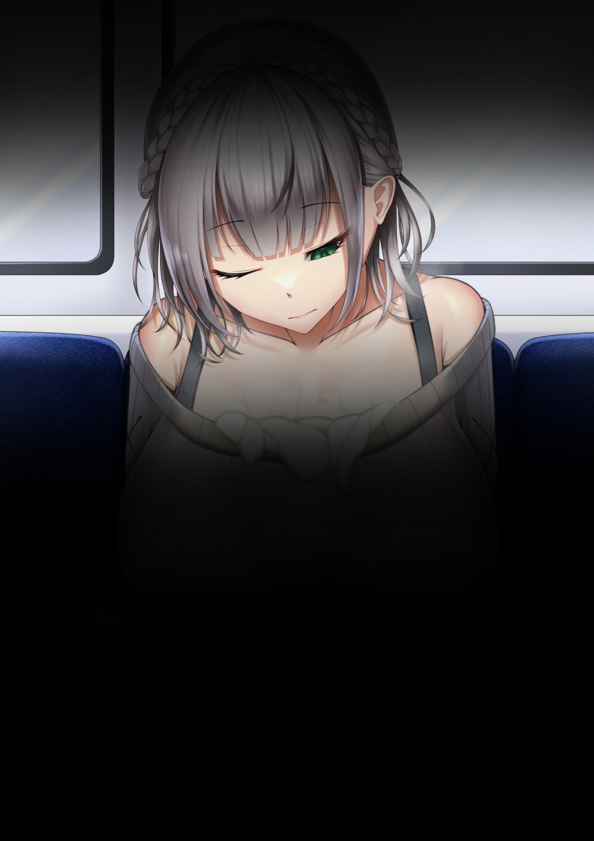 1girls 2022 after_masturbation bare_shoulders big_breasts bra cleavage closed_eyes clothed_female collarbone cum cum_drip cum_on_body cum_on_breasts cumdrip densha excessive_cum exposed_chest female female_focus female_only green_eyes hi_res highres hololive hololive_fantasy hololive_japan huge_breasts mikage_77777 molestation peeping shirogane_noel sitting sleep_molestation sleeping top_pull top_view train virtual_youtuber waking_up