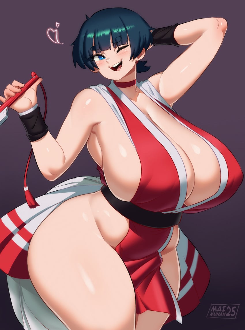 1girls absurd_res big_breasts black_hair blue_eyes breasts breasts_bigger_than_head choker clothed clothed_female clothing cosplay curvaceous curvy curvy_body curvy_female curvy_figure fatal_fury female female_focus female_only hi_res huge_breasts king_of_fighters large_breasts light-skinned_female light_skin mai_(mai_munah) mai_munah mai_shiranui mai_shiranui_(cosplay) original original_character shiny_skin shirt short_hair smooth_skin solo solo_female solo_focus thick_thighs thighs tied_hair voluptuous voluptuous_female wide_hips