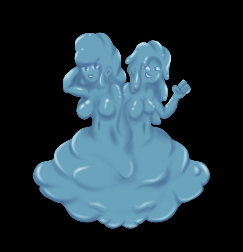 eldelascajas monster_girl sisters slime slime_girl tagme