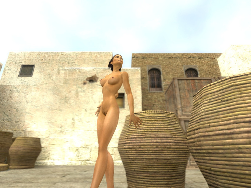 1girls 3d alyx_vance artist_request breasts completely_nude completely_nude_female counter-strike counter-strike_(series) female female_only garry's_mod half-life half-life_(series) half-life_2 headband human human_female human_only nipples nude nude_female outdoors solo standing tagme valve