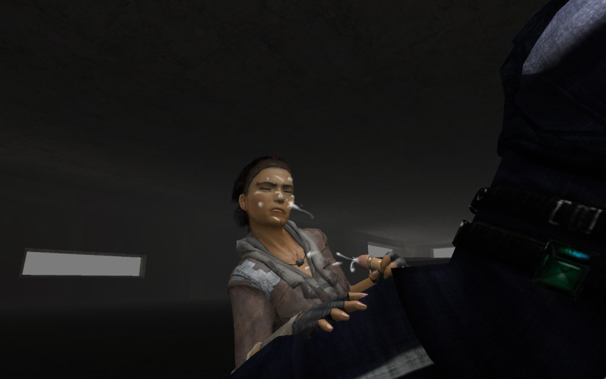 1boy 1girls 3d alyx_vance barney_calhoun cum female garry's_mod gm_construct half-life half-life_2 human human_female human_male human_only male sex straight