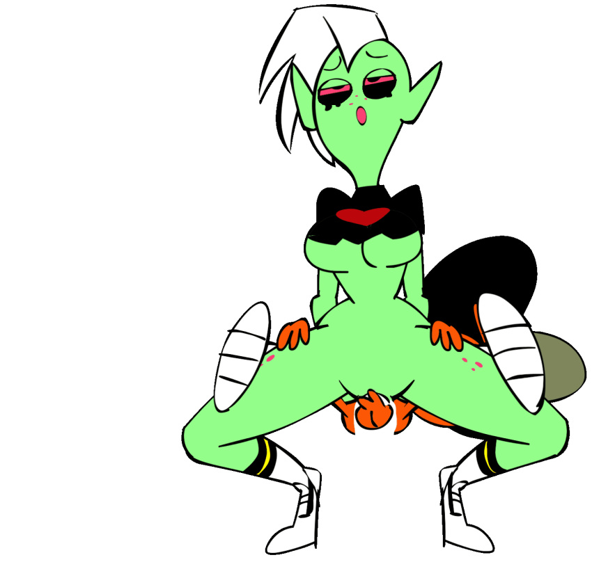 2021 ahegao alien alien_girl animated balls big_breasts big_penis black_eyes bottomless breasts brown_fur clitoris clothed clothing converse crop_top cum cum_in_pussy disney disney_channel disney_xd duo female female_on_top footwear freckles full_body green_skin hat heart humanoid large_breasts larger_female legwear lord_dominator makeup male minus8 on_top penis pink_sclera pointy_ears pussy sex shirt shoes size_difference smaller_male sneakers socks squatting star_nomad straight tube_socks underboob vaginal_penetration wander_(wander_over_yonder) wander_over_yonder white_hair