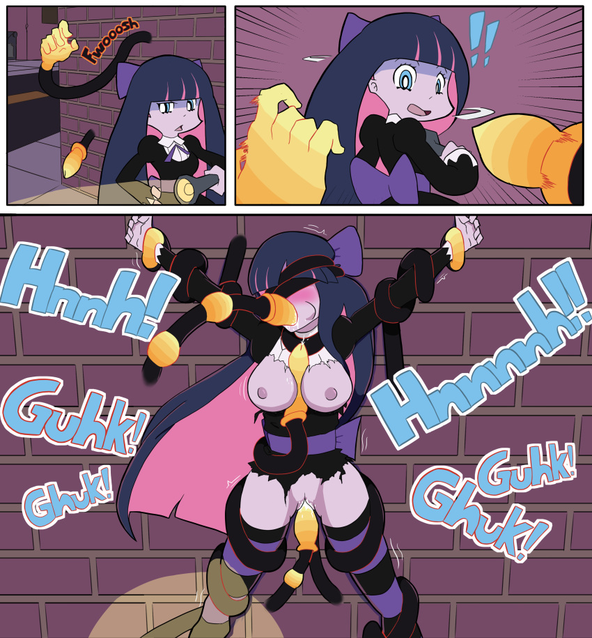 anal ashamedox before_and_after blindfold bondage captured comic comic_page cum forced gagged gagged_speech goth oral paizuri panty_&_stocking_with_garterbelt penis_between_breasts rape restrained sex stocking_anarchy struggling tentacle tentacle_rape titfuck trembling