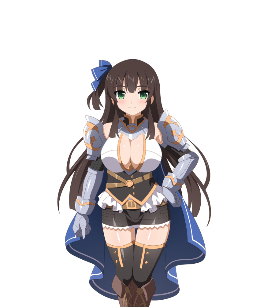 1girls alternate_breast_size breasts ceri_(sakura_dungeon) cleavage cleavage_cutout game_cg large_breasts looking_at_viewer sakura_dungeon solo solo_female transparent_background transparent_png wanaca winged_cloud