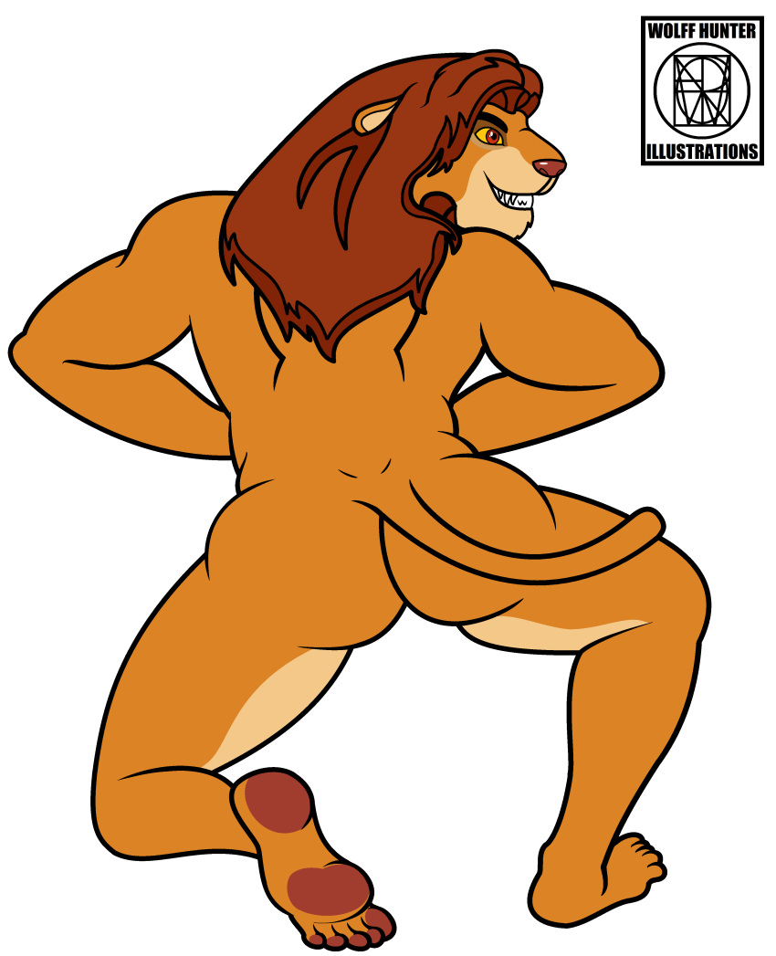 ass dude furry male male_only mufasa simba the_lion_king thelionking