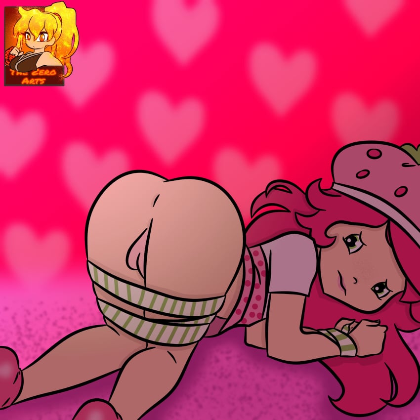 1girls all_fours ass berry_bitty_adventures discovery_kids female pussy strawberry strawberry_shortcake strawberry_shortcake_(character) young younger_female