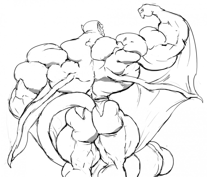 abs biceps bodybuilder boner erection hyper hyper_balls hyper_genitalia hyper_muscles hyper_penis hyper_testicles lexington_(gargoyles) male male_focus male_only monochrome muscle muscles muscular muscular_arms muscular_ass muscular_back muscular_legs muscular_male muscular_thighs nipples pecs remert sketch solo solo_male veins veiny_penis