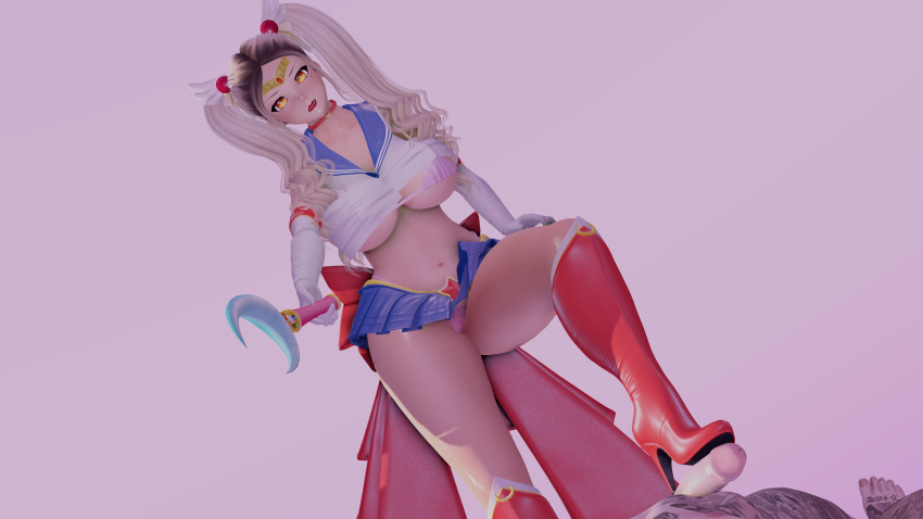 bishoujo_senshi_sailor_moon bra clothing cosplay falara falarapt femdom footjob large_breasts mole mole_under_eye panties penis pov sailor_moon sailor_moon_(cosplay) second_life skirt tagme