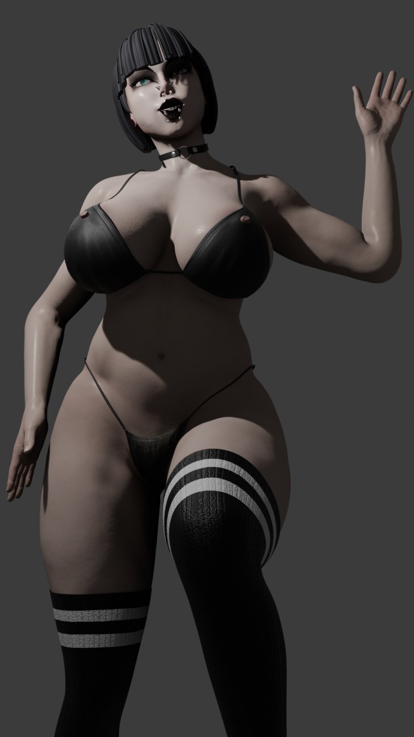 3d big_ass big_breasts big_breasts big_butt goth goth_girl mgsnak239