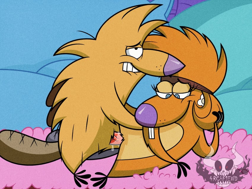 2021 4:3 4rchf1end angry_beavers beaver bite biting_lip biting_own_lip buckteeth duo female female_penetrated from_front_position fur genitals half-closed_eyes head_on_hand hi_res male male/female male_penetrating male_penetrating_female mammal narrowed_eyes nickelodeon norbert norbert_beaver nude on_model orange_body orange_fur penetration penile penile_penetration penis penis_in_pussy rodent self_bite semi-anthro sex teeth the_angry_beavers toony treeflower vaginal_penetration yellow_body yellow_fur