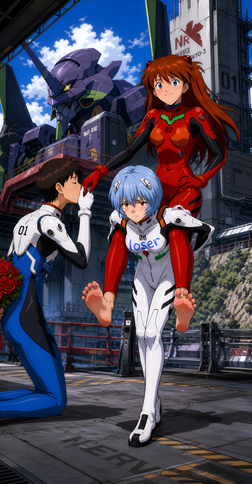 Asuka Langley Sohryu (Neon Genesis Evangelion) Rule 34 Image