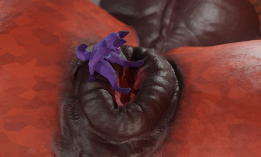 3d_(artwork) anal anal_vore anthro anus balls black_anus blender_(software) canid canine digital_media_(artwork) duo equid equine erection fox foxygrandpaa furry genitals horse imminent_vore macro male male/male mammal micro micro_on_macro penis perineum puffy_anus size_difference stare_into_the_abyss vore willing_vore