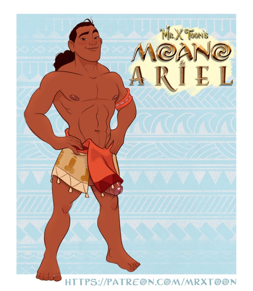 big_penis disney genderswap_(ftm) male male_only moana mr._x-toon