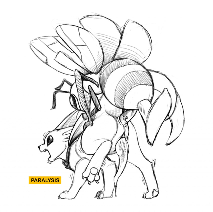 anal anal_sex arthropod beedrill bodily_fluids bow_tie cubow duo eeveelution feral forced genital_fluids genitals hi_res insects knot male male/male male_only male_vaporeon nintendo paralysis paws penetration penile penile_penetration penis penis_in_ass pokémon_(species) pokemon pokemon_(species) precum precum_on_penis rape shoked sketch vabowtie_(character) vaporeon video_games