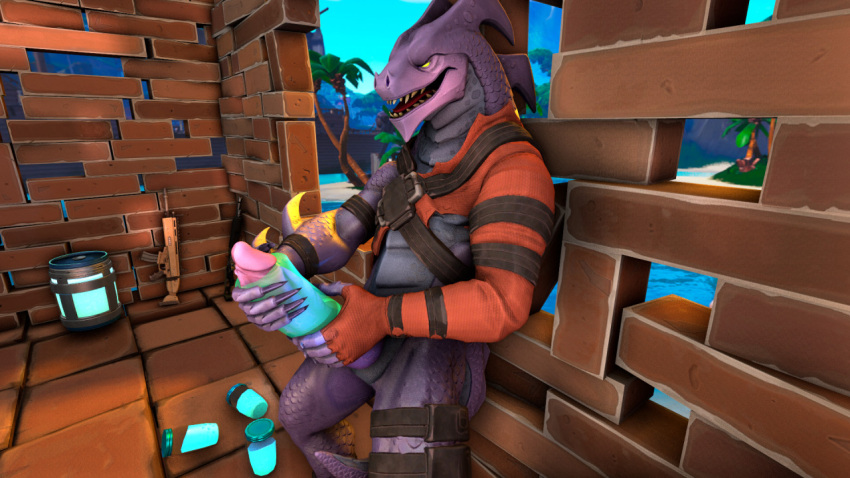 16:9 2021 3d 3d_(artwork) 5_fingers animal_genitalia anthro anthro_penetrating big_penis brick_wall chug_jug claws digital_media_(artwork) dragon epic_games finger_claws fingers fortnite fortnite:_battle_royale genital_slit genitals glowing glowing_eyes gun hybrid_(fortnite) male male_only male_penetrating marshali marshall_(artist) masturbation open_mouth outside penetrable_sex_toy penetration penile penile_masturbation penis plant purple_body purple_scales ranged_weapon scales sex_toy sharp_teeth sky slit slurp_juice solo standing teeth tongue tree video_games wall_(structure) water weapon widescreen yellow_eyes