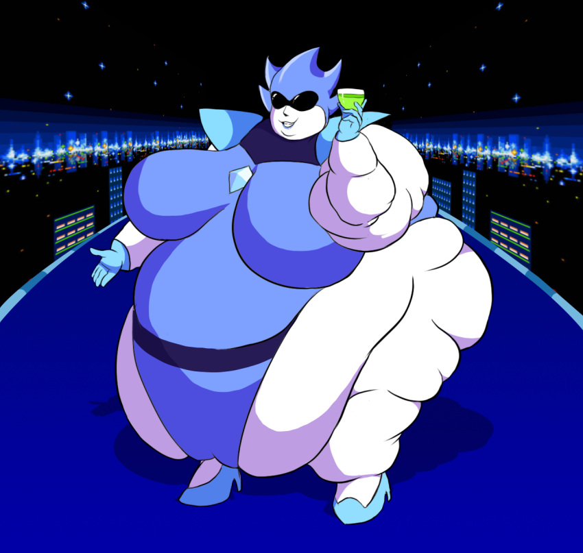 bbw deltarune fat obese queen_(deltarune) roxas617 ssbbw