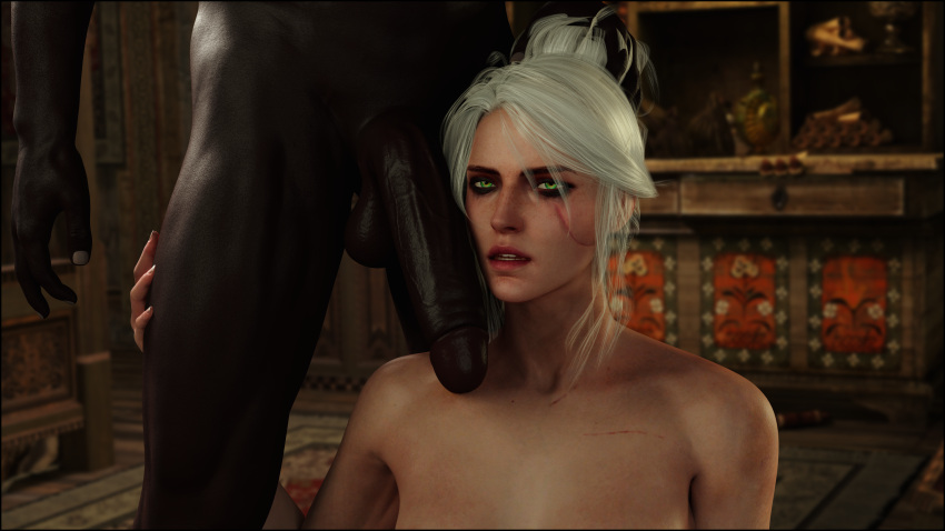 1boy 1boy1girl 1girls 3d 4k abs ashen_hair big_penis cd_projekt_red ciri dark-skinned_male dark_skin eyeshadow faceless_male female female_focus grabbing_hair green_eyes hand_on_another's_thigh hand_on_head hand_on_leg hand_on_thigh hi_res husband_and_wife imminent_fellatio imminent_oral interracial kneeling kovir large_penis light-skinned_female light_skin long_penis looking_at_viewer male mascara naughty_face nude nude_female nude_male open_mouth penis penis_on_face pulling_hair runny_makeup scar scar_across_face scars skinny slim straight teeth teeth_showing the_witcher_(series) the_witcher_3:_wild_hunt tied_hair tomoganim white_hair