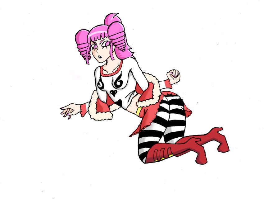 afromen big_ass big_breasts big_butt female female_only goth goth_girl gothic gothic_lolita one_piece perona perona_ghost pink_eyes pink_hair pussy