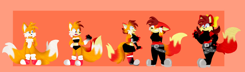 ass_expansion breast_expansion chubby-dingo female fiona_fox gender_transformation mtf_transformation sonic_(series) tails transformation transformation_sequence